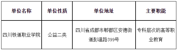 2024年四川铁道职业学院招聘事业编制专任教师4人公告